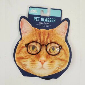 PET READING GLASES SIZE SMALL DIMENSIONS 3.5 IN X 0.75 IN X 1.2 IN BROWN